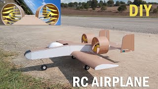 How To Make RC Twin Ducted Fan Airplane DIY A10 Thunderboltlike RC Plane [upl. by Esoj]