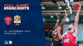 Würzburg Baskets vs ratiopharm ulm  Full Game Highlights  Spieltag 08 Saison 2324 [upl. by Obadiah]