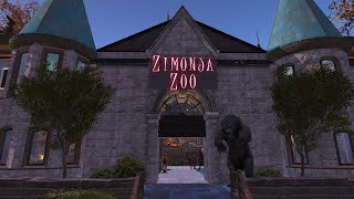 Fallout 4 Outpost Zimonja Zoo Raider Settlement Tour [upl. by Enid]