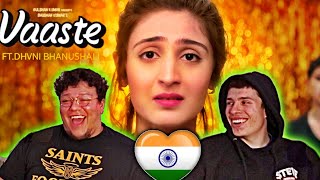 Vaaste Song Dhvani Bhanushali Tanishk Bagchi  Nikhil D  Bhushan Kumar  AMERICANS REACT [upl. by Tharp]