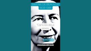 🧐 Légalité des sexes vue par Simone de Beauvoir citation inspiration shorts [upl. by Munro]