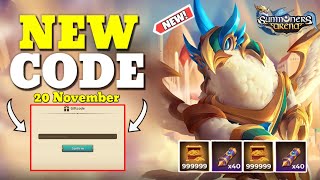 NEW SUMMONERS ERA CODE FOR 20 NOVEMBER 2023  SUMMONERS ERA CODES 2023  SUMMONERS ERA [upl. by Glanti]