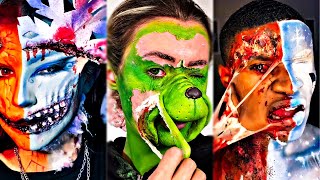 Christmas Removal of Special Effects SFX Makeup vs No Makeup [upl. by Gathers]