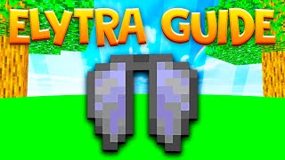 How To Use An Elytra in Minecraft Bedrock ELYTRA GUIDE [upl. by Jard]