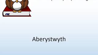 How to say Aberystwyth in English  Pronunciation Owl [upl. by Phyl581]