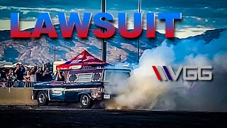 Straight 6 C10 Drag Races and Shreds Tires In Burnout Box Duct Tape Drags [upl. by Beane]