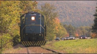 CMRR  Catskill Mountain Railroad  Fall Foliage Train Ride  Mt Tremper NY  SAVETHERAILSORG [upl. by Colvert]