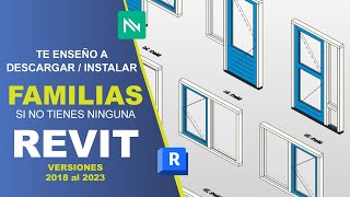 GUIA DESCARGA E INSTALACION FAMILIAS REVIT  carpetas vacías  2018  2023 [upl. by Adim]