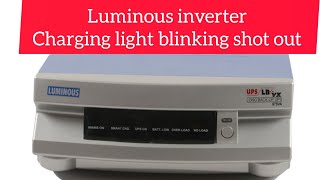 LUMINOUS INVERTER CHARGING PROBLEM  LUMINOUS INVERTER CHARGING LIGHT BLINKING PROBLEM SHORT OUT [upl. by Attenborough]