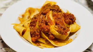 Pappardelle al ragù di cinghiale [upl. by Lindsay615]