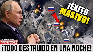 ¡ATAQUE AÉREO MASIVO contra la MAYOR BASE AÉREA militar rusa ¡El pueblo de CRIMEA estaba INDEFENSO [upl. by Enailuj]