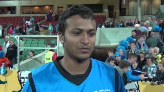 Shakib Al Hasan interview and highlights  first BBL game [upl. by Ignatz436]