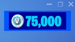 SPENDING 75000 VBUCKS in Fortnite Spending Spree 39 [upl. by Nothgiel]