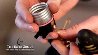 How To Rewire A Lamp  The Elite Group Property Inspections [upl. by Einneb]