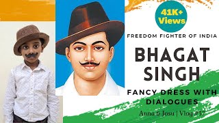 Freedom Fighter Fancy Dress Competition as Bhagat Singh  Independence Day Fancy Dress Competition [upl. by Akienat102]