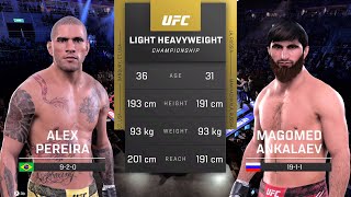 Alex Pereira vs Magomed Ankalaev Full Fight  UFC Fight Night [upl. by Olds]