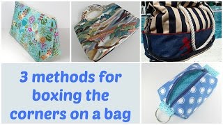 3 methods for boxing the corners on a bag [upl. by Mel467]