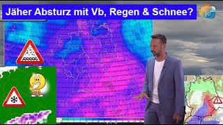 Nach Gewittern amp Starkregen markante Abkühlung mit Herbsteinbruch dann Vb mit viel Regen amp Schnee [upl. by Leal]