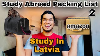 Packing List For Study Abroad Students  Things You Can Buy From Amazon  ഇത് ഉപകാരപ്പെടും  Latvia [upl. by Earla]