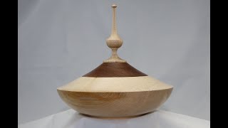 Woodturning 35 Lidded Box with Finial [upl. by Hamitaf]