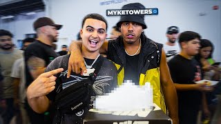 ¡MYKE TOWERS LE LLEGO A SNEAKERCON DALLAS A COMPRAR TENIS [upl. by Hennahane]