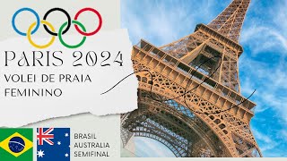 BRASIL X AUSTRALIA VOLEI DE PRAIA FEMININO OLIMPIADAS AO VIVO olimpiadas2024paris2024 [upl. by Selmore442]