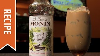 Monin French Vanilla Iced Latte Recipe [upl. by Aenitsirhc]