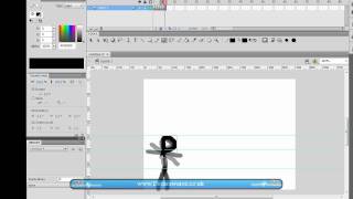 Flash Tutorial 1  Basic Stickman Animation [upl. by Yhtomit468]