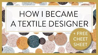 TEXTILE DESIGNER P HOW I BECAME A TEXTILE DESIGNER [upl. by Cave]