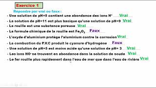 ExercicesOxydation métauxCombustion matériau organique dans lairSolution acides et basique 3APIC [upl. by Ltsyrk240]