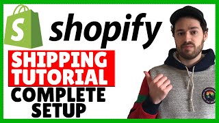 Shopify Shipping Tutorial  How To Setup Shipping Rates amp Settings In Your Store [upl. by Gabi604]