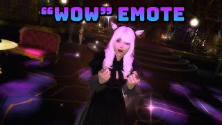 FFXIV quotWOWquot Emote  How to get it What it looks like [upl. by Ahsiket]