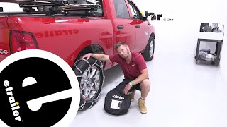 etrailer  Setting up the Konig Tire Chains on a 2022 Ram 1500 Classic [upl. by Artep115]