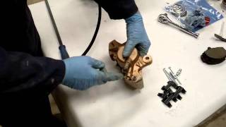 Brake caliper piston removal trick [upl. by Lauer]