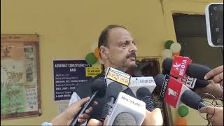 Devinder Singh Rana Casts Vote at Girls High Secondary School Gandhi Nagar  Nagrota BJP Candidate [upl. by Demahom651]