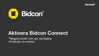 Bidcon Connect aktivering [upl. by Ahsotan]