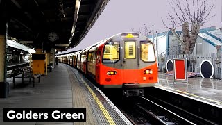 Golders Green  Northern line  London Underground  1995 Tube Stock [upl. by Erlina]