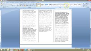 Create a simple 3 fold leaflet in Word [upl. by Seldun]