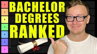 Bachelors Degree Tier List Ranking Top 100 Bachelor Degrees [upl. by Karim]