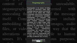 Steganography  CISSP [upl. by Yauqram916]