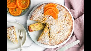 Rhubarb Orange and Cardamom Cake [upl. by Enihsnus629]