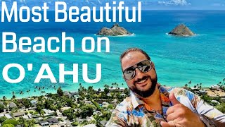 The Most Beautiful Beach on Oahu  Lanikai Beach  Lanikai Pillbox Hike kailua hawaii travelvlog [upl. by Leanor746]