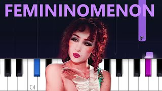 Chappell Roan  Femininomenon Piano tutorial [upl. by Kerred]