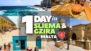 1 DAY in SLIEMA amp GZIRA  Malta  April 2023 [upl. by Mihcaoj662]