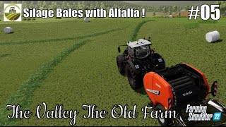 Silage Bales with Alfalfa  05 THE VALLEY THE OLD FARM  FS22  PS5HD [upl. by Neelyar]