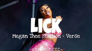 Megan Thee Stallion  Lick Verse  Lyrics [upl. by Kerad]