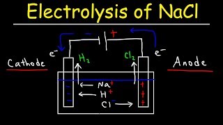 Electrolysis of Sodium Chloride  Electrochemistry [upl. by Drofwarc]