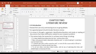 Literature Review Introdn video ARM [upl. by Tertia738]