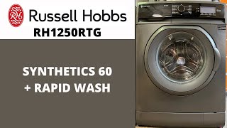 Russell Hobbs RH1250RTG Washing Machine  Synthetics 60  Rapid Wash [upl. by Novihc806]