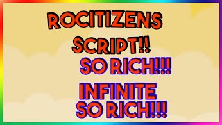 Roblox NEW RoCitizens Script Exploit GUI Pastebin 2022 [upl. by Dawes468]